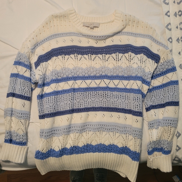 Loft striped sweater - Worn once - Picture 1 of 5
